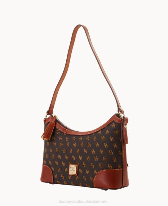 Dooney & Bourke Gretta stor skuldertaske JV0J3873 poser brun tmoro