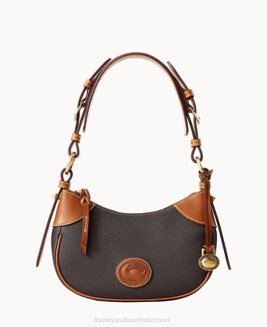 Dooney & Bourke alt vejr læder 3.0 demi skulder 22 JV0J3516 poser sort
