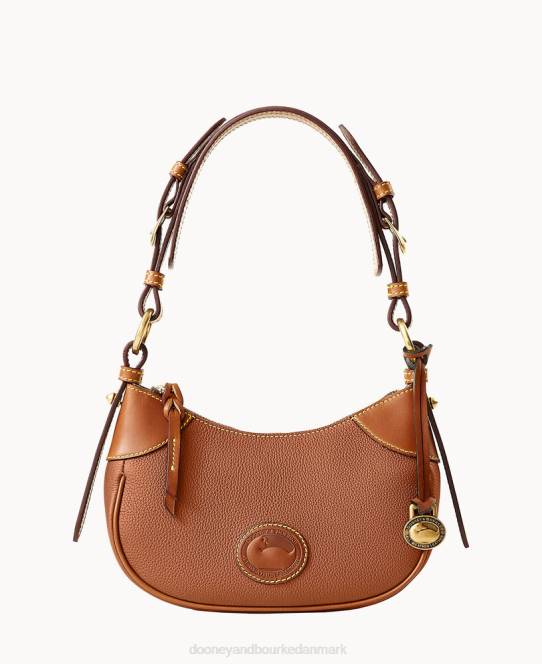 Dooney & Bourke alt vejr læder 3.0 demi skulder 22 JV0J3517 poser karamel
