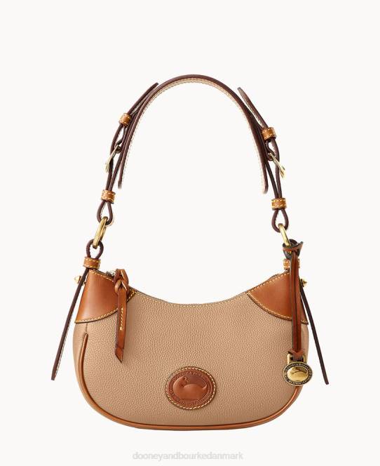 Dooney & Bourke alt vejr læder 3.0 demi skulder 22 JV0J3521 poser taupe