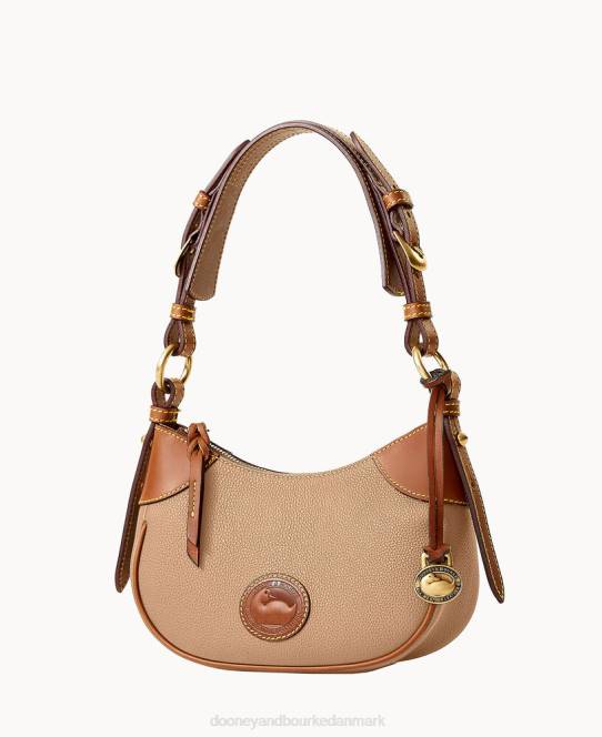 Dooney & Bourke alt vejr læder 3.0 demi skulder 22 JV0J3521 poser taupe