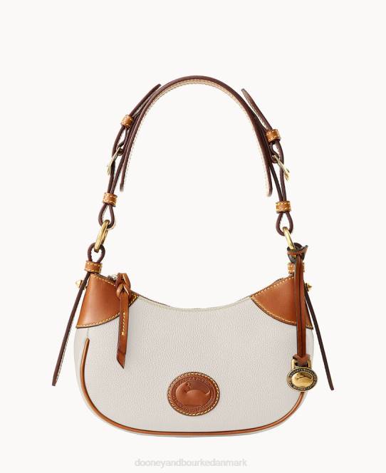 Dooney & Bourke alt vejr læder 3.0 demi skulder 22 JV0J3522 poser vanilje