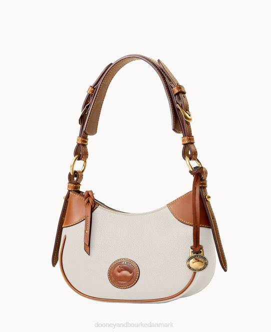 Dooney & Bourke alt vejr læder 3.0 demi skulder 22 JV0J3522 poser vanilje