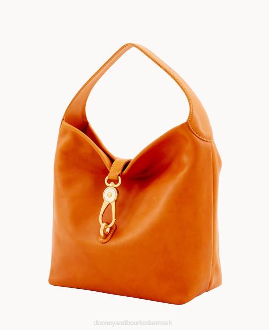 Dooney & Bourke florentinsk skuldertaske med logolås JV0J2977 poser naturlig