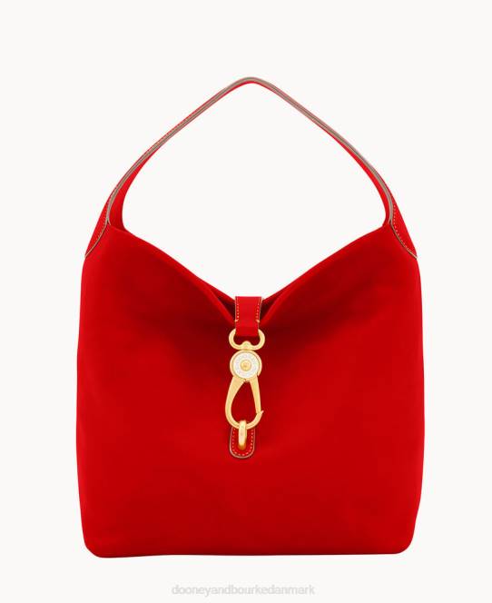 Dooney & Bourke florentinsk skuldertaske med logolås JV0J2978 poser rød