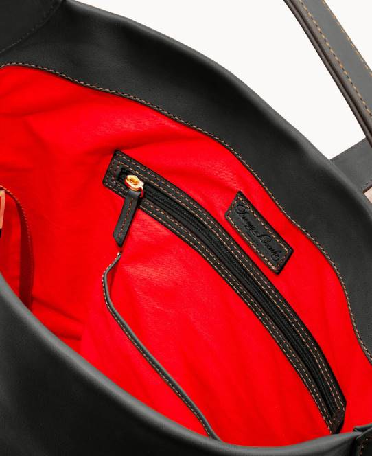 Dooney & Bourke florentinsk skuldertaske med logolås JV0J2979 poser sort