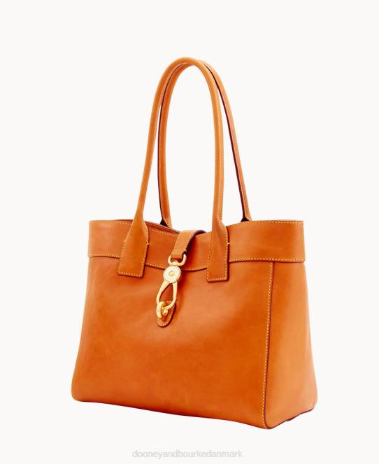 Dooney & Bourke florentinsk stor amelie skuldertaske JV0J2994 poser naturlig