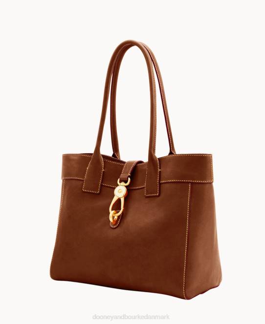 Dooney & Bourke florentinsk stor amelie skuldertaske JV0J2996 poser kastanje