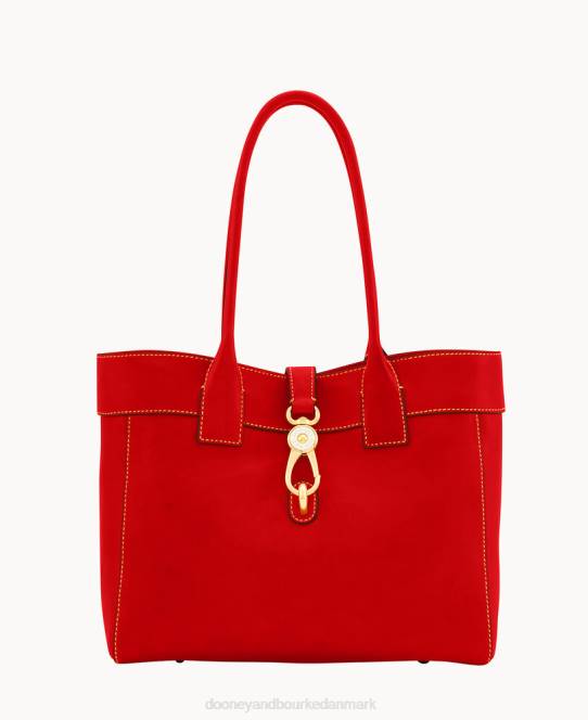 Dooney & Bourke florentinsk stor amelie skuldertaske JV0J2998 poser rød