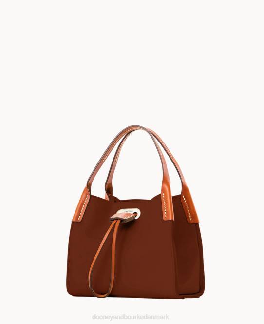Dooney & Bourke oncour elba lille fuld op JV0J3305 poser brændt orange