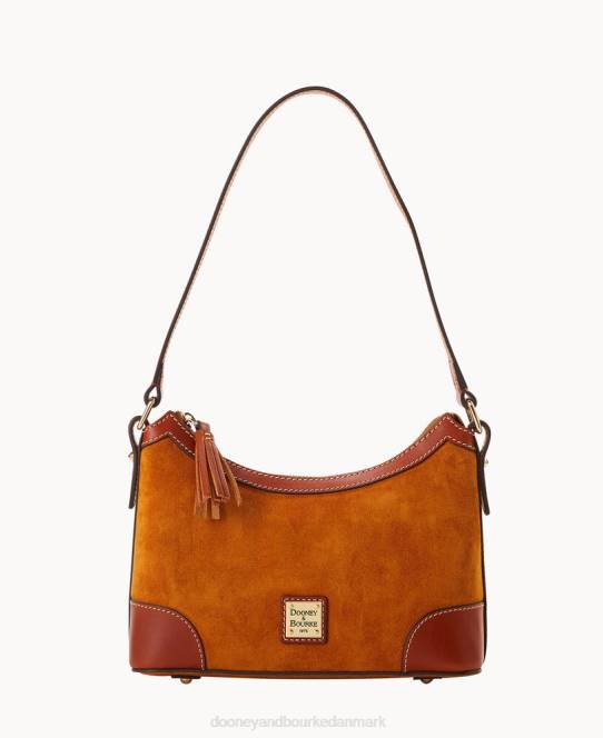 Dooney & Bourke skuldertaske i ruskind JV0J3855 poser honning