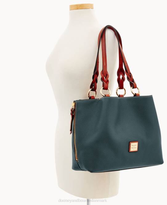 Dooney & Bourke småsten korn stor lynlås barlow lille møntkasse JV0J1367 poser Skov