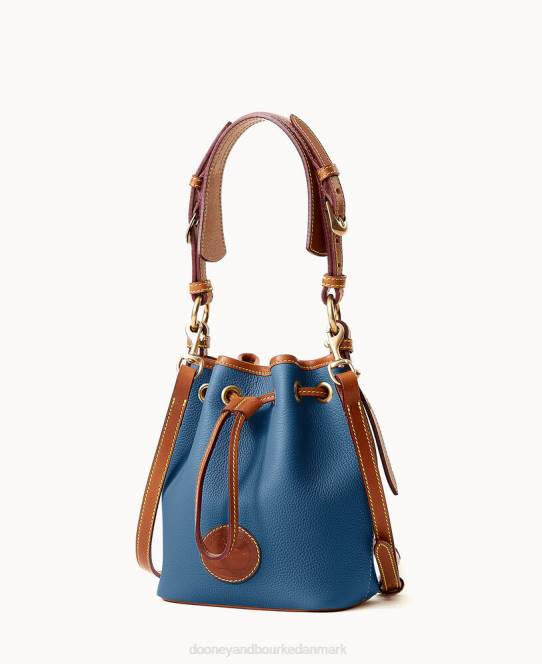 Dooney & Bourke alt vejr læder 3.0 mini snøre 17 JV0J3247 poser denim