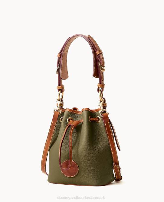 Dooney & Bourke alt vejr læder 3.0 mini snøre 17 JV0J3248 poser grøn