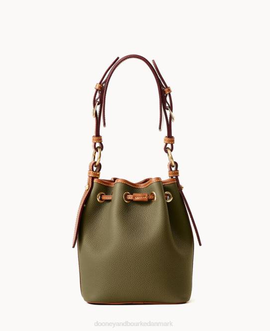 Dooney & Bourke alt vejr læder 3.0 mini snøre 17 JV0J3248 poser grøn