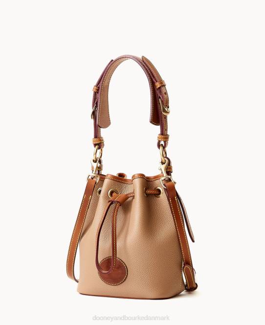 Dooney & Bourke alt vejr læder 3.0 mini snøre 17 JV0J3249 poser taupe