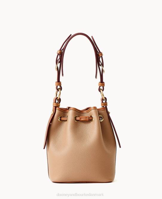Dooney & Bourke alt vejr læder 3.0 mini snøre 17 JV0J3249 poser taupe