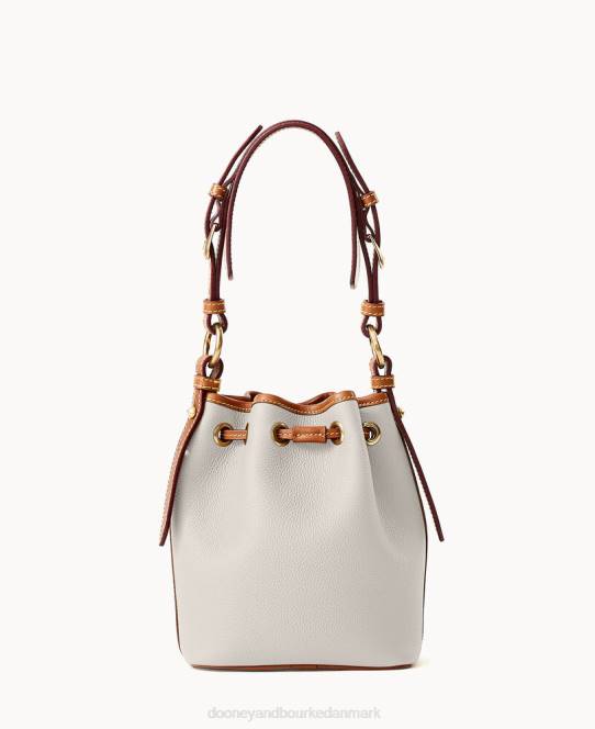 Dooney & Bourke alt vejr læder 3.0 mini snøre 17 JV0J3250 poser vanilje