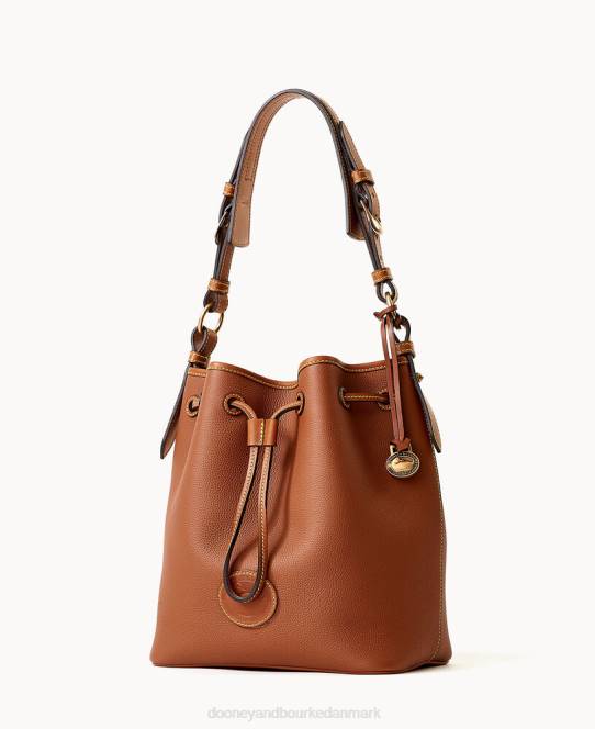 Dooney & Bourke alt vejr læder 3.0 snøre 25 JV0J2986 poser karamel