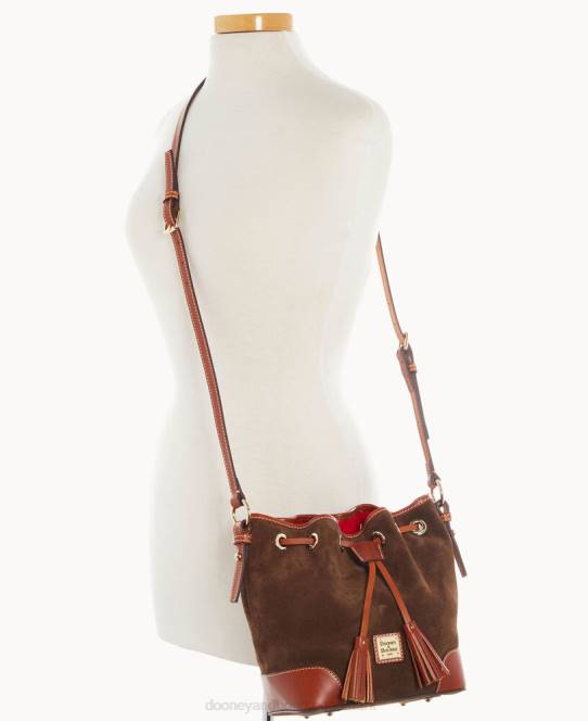 Dooney & Bourke crossbody-snøre i ruskind JV0J2843 poser brun tmoro