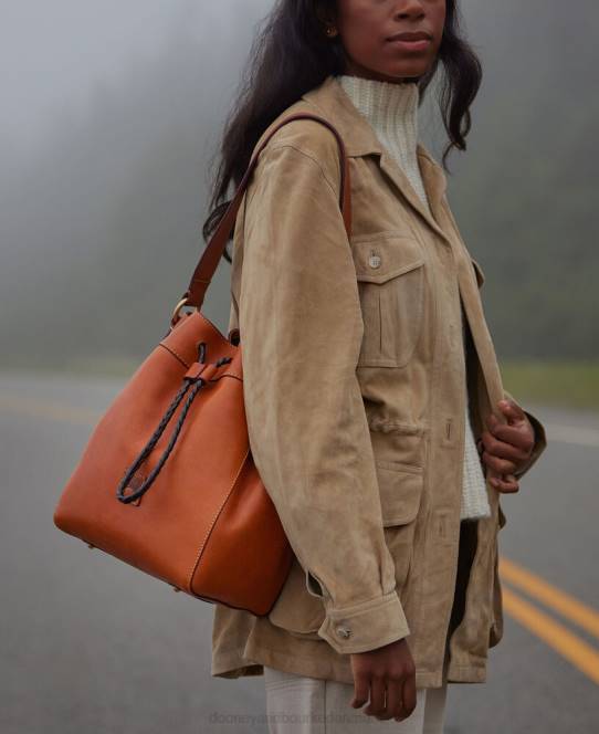 Dooney & Bourke florentinsk hattie snøre JV0J2941 poser naturlig
