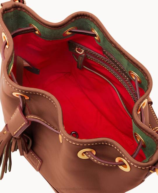 Dooney & Bourke florentinsk lille snøre JV0J3013 poser kastanje