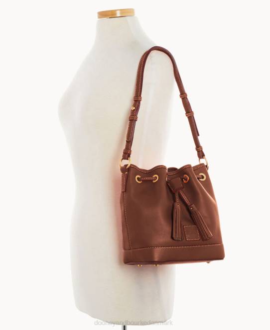 Dooney & Bourke florentinsk lille snøre JV0J3013 poser kastanje