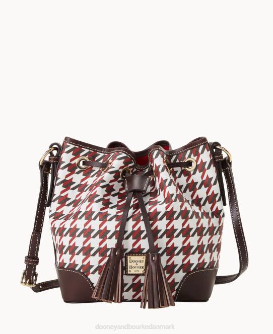 Dooney & Bourke houndstooth crossbody snoretræk JV0J1654 poser mursten