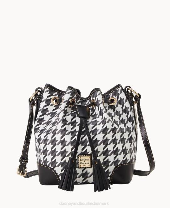 Dooney & Bourke houndstooth crossbody snoretræk JV0J1655 poser sort