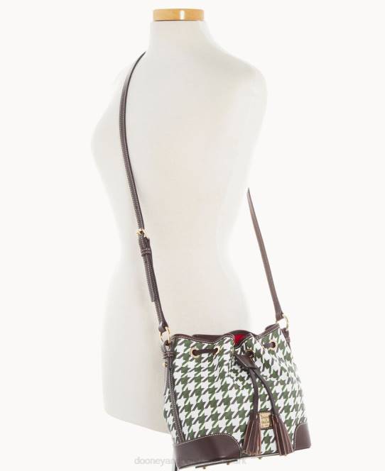 Dooney & Bourke houndstooth crossbody snoretræk JV0J1656 poser grøn