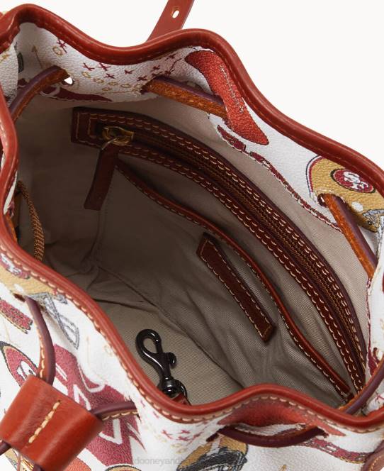 Dooney & Bourke nfl 49ers lille snøre JV0J2281 poser 49ers