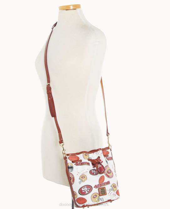 Dooney & Bourke nfl 49ers lille snøre JV0J2281 poser 49ers