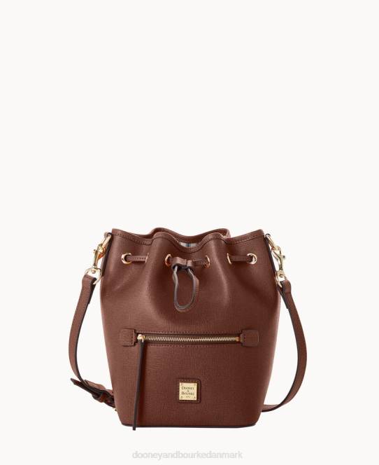 Dooney & Bourke saffiano lille crossbody med snoretræk JV0J2458 poser lys lilla