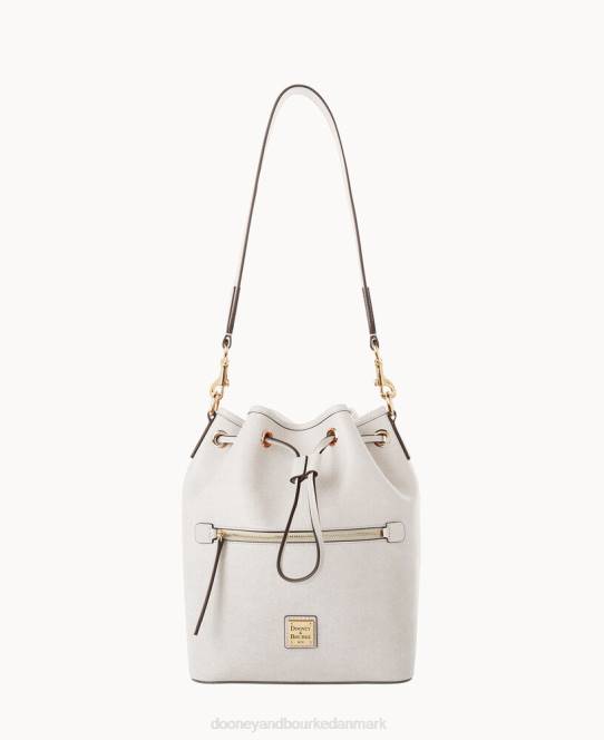 Dooney & Bourke saffiano snøre JV0J3626 poser ecru