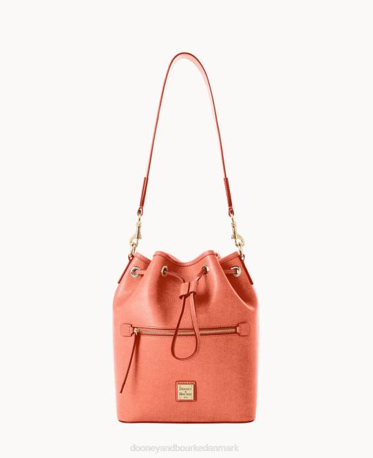 Dooney & Bourke saffiano snøre JV0J3633 poser koral