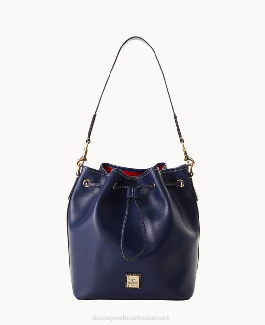 Dooney & Bourke saffiano snøre JV0J3838 poser marine