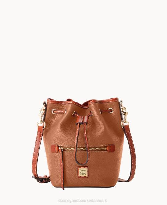 Dooney & Bourke småsten korn lille snor crossbody JV0J2457 poser karamel