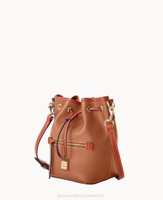 Dooney & Bourke småsten korn lille snor crossbody JV0J2457 poser karamel