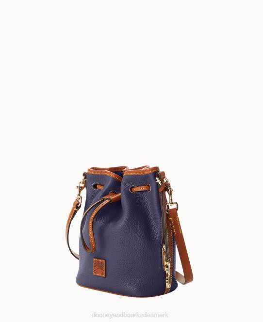 Dooney & Bourke småstens korn lille snøre JV0J2375 poser midnatsblå