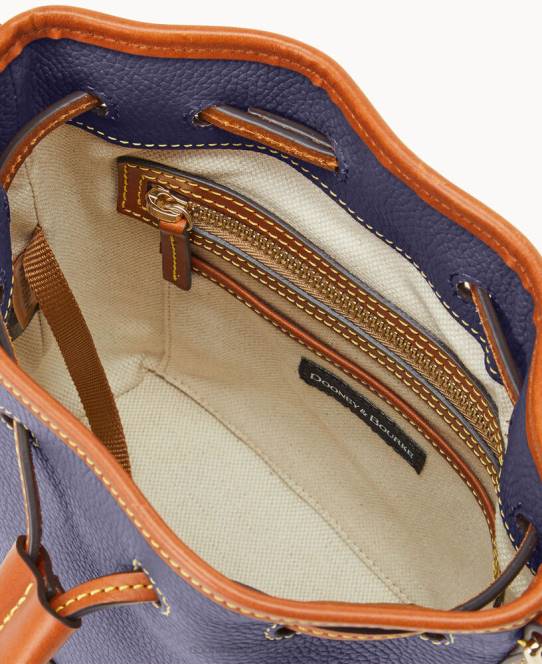 Dooney & Bourke småstens korn lille snøre JV0J2375 poser midnatsblå