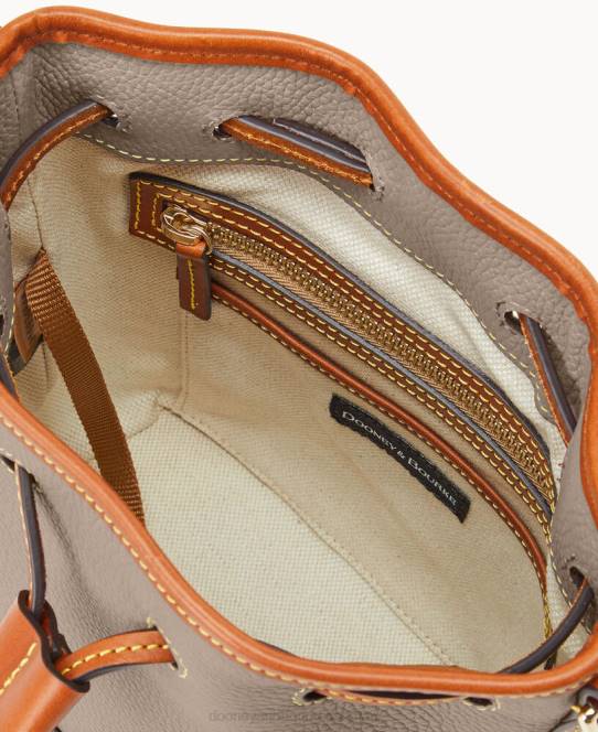 Dooney & Bourke småstens korn lille snøre JV0J2377 poser taupe