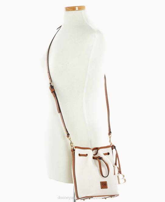 Dooney & Bourke småstens korn lille snøre JV0J2383 poser hvid