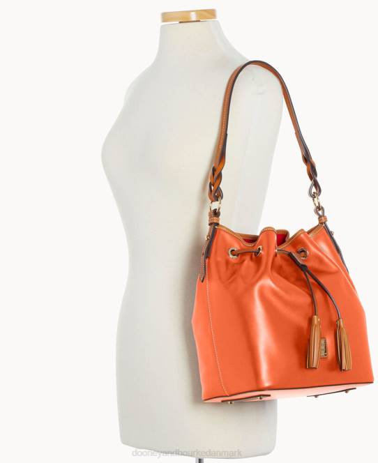 Dooney & Bourke wexford læder tasha snøre JV0J3618 poser koral