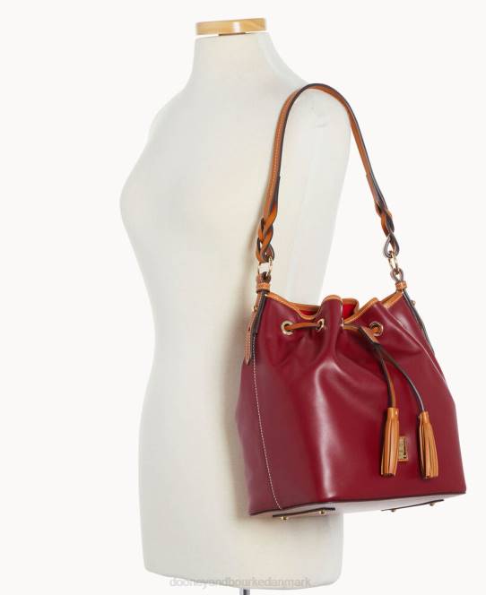 Dooney & Bourke wexford læder tasha snøre JV0J3621 poser morbær