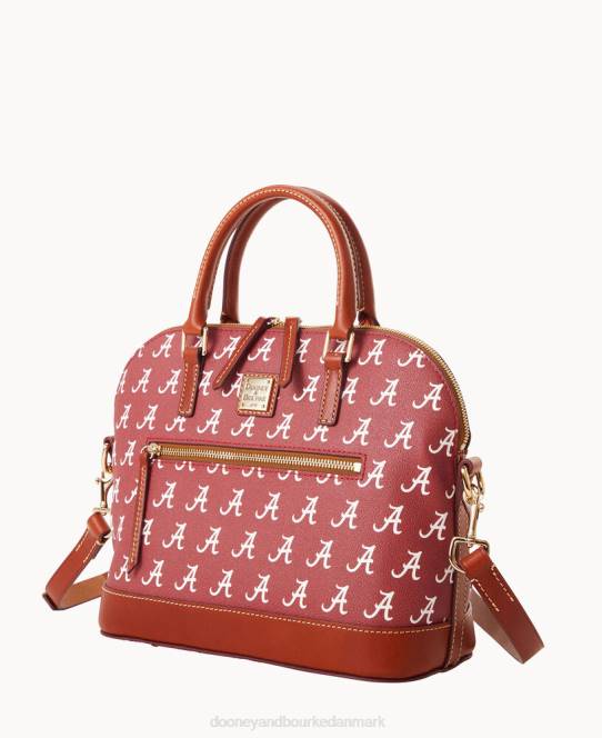 Dooney & Bourke Collegiate alabama kuppeltaske med lynlås JV0J363 poser u af alabama