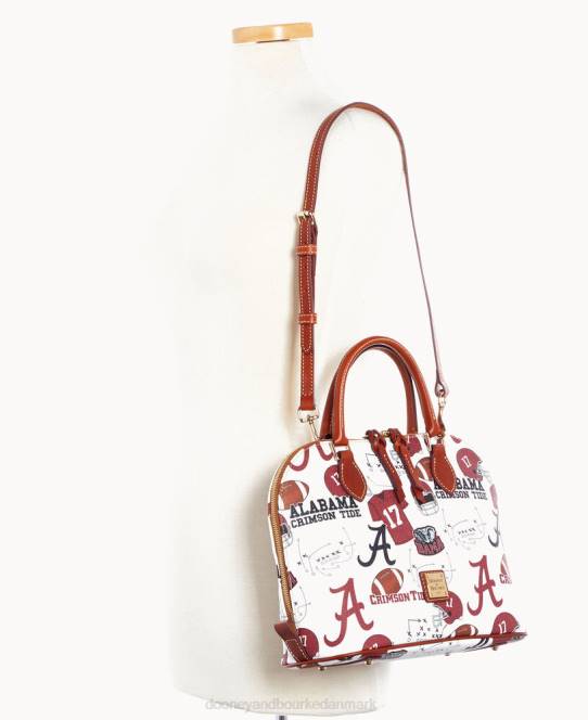 Dooney & Bourke Collegiate alabama lynlåstaske med lynlås JV0J314 poser u af alabama