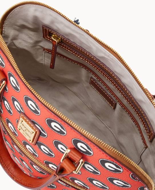Dooney & Bourke Collegiate georgia kuppel lynlåstaske JV0J284 poser u af georgien
