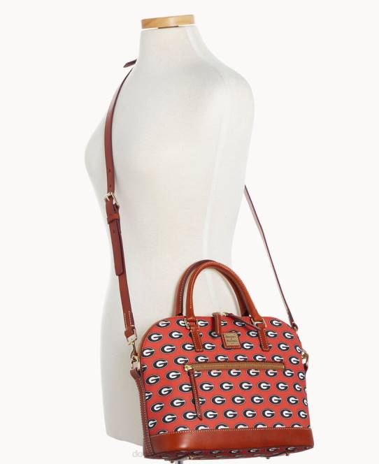 Dooney & Bourke Collegiate georgia kuppel lynlåstaske JV0J284 poser u af georgien