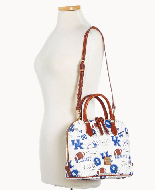 Dooney & Bourke Collegiate kentucky lynlåstaske med lynlås JV0J279 poser u fra kentucky