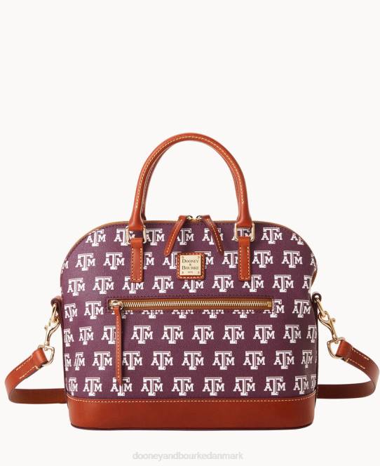 Dooney & Bourke Collegiate texas achr(38)m kuppeltaske med lynlås JV0J343 poser texas a&m